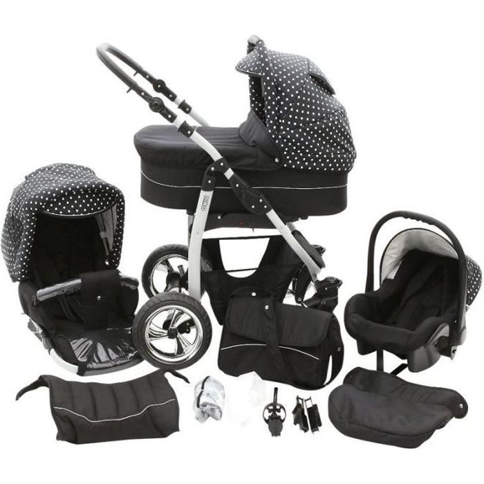 poussette trio nacelle voiture