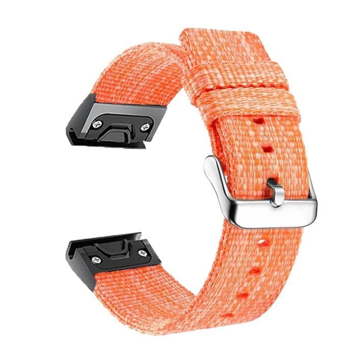 Bracelet nylon Garmin Fenix ​​5 / 6 (orange) 