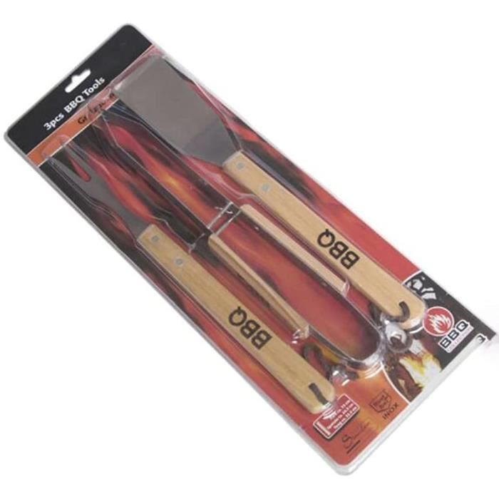 Ensemble Barbecue 20 Outils Inox Avec Tablier Et Gants - Kit Complet Cadeau Homme