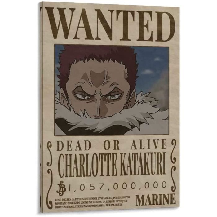 Poster Animé Wanted Katakuri - Impression Sur Toile