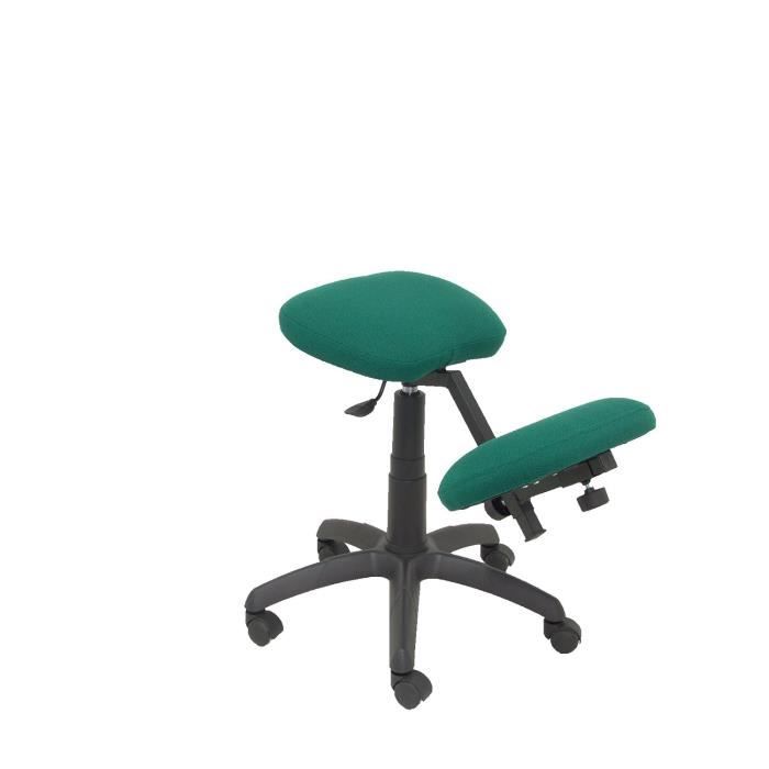 tabouret de bureau ergonomique pivotant et réglable en hauteur - piqueras y crespo modèle 37g - vert