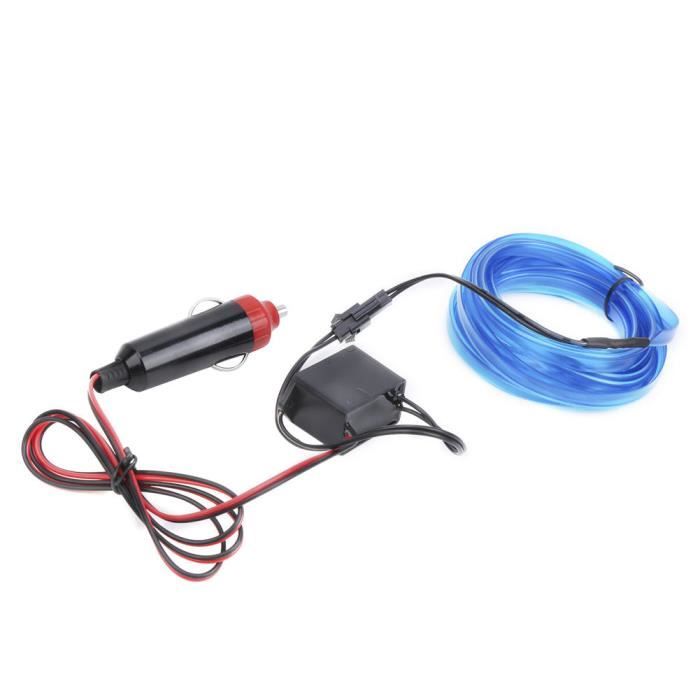 ZJCHAO Bande lumineuse LED de voiture Bande LED Auto Éclairage Intérieur de Voiture 3 Mètres Lampe Néon de Tube de Fil