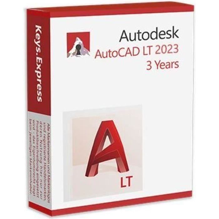 Logiciel – Autodesk – AutoCAD LT 2024 – Licence 3 ans – Windows – Clé dactivation