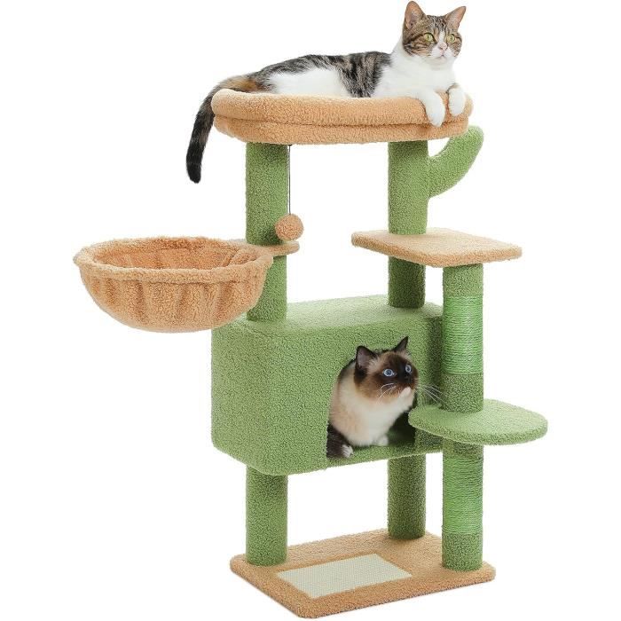 Arbre à Chat Cactus, Petit Arbre a Chat avec Grand Hamac, Griffoir pour ...