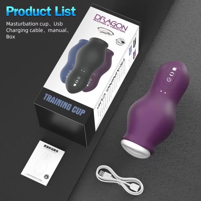 Tasse De Masturbation Masculine Automatique - Vibration Et Succion - Gel De Silicone