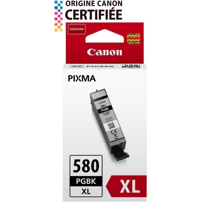 Cartouche dencre - CANON - PGI-580PGBK XL (2024C001) - Noir - 18.5 ml