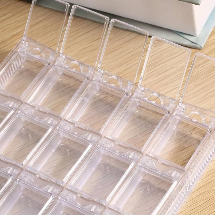 1 Boîte De 480 Strass Transparents AB à Coudre 6 Tailles 3/4