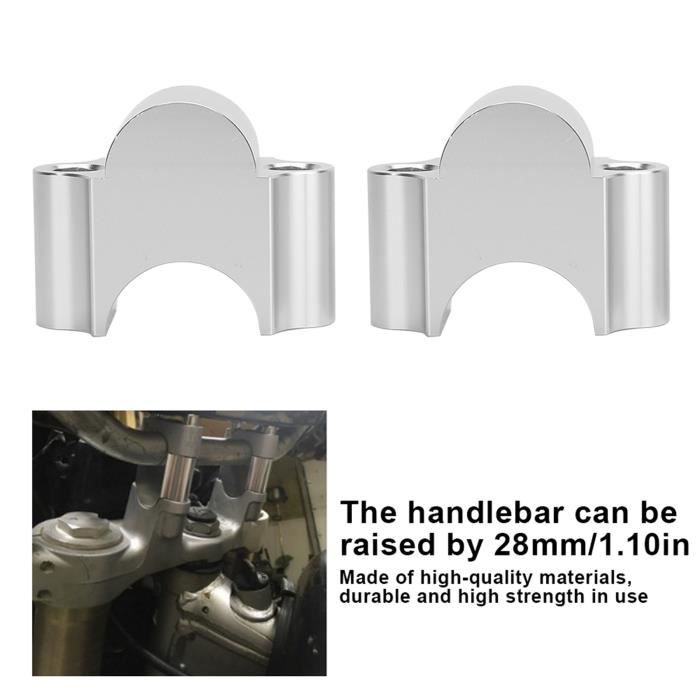 Rehausseur De Guidon Moto Universel 7/8" - En Alliage Aluminium, Hausse 30mm - Améliore Le Confort De Conduite