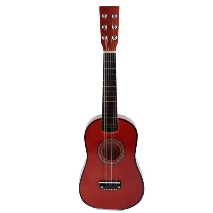 Dioche Guitare pour enfants (café)23In Guitare En Bois Jouet 'instrument éducatif De Guitare Enfant En musique guitare