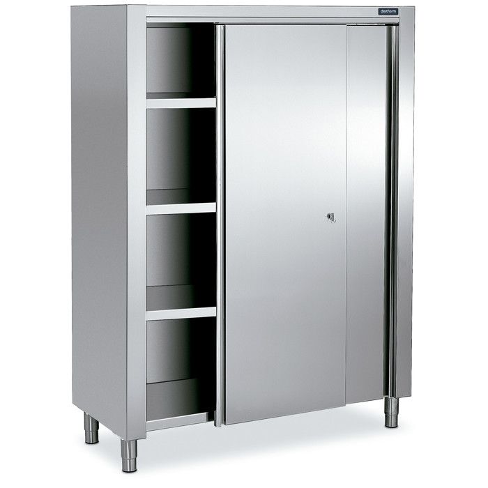 Armoire Haute P.600mm - avec 2 Portes Coulissantes - Distform - l1200- L1- P- h1900- Acier Inoxydable Armoire Haute P.600mm - avec 2 Portes Coulissantes - Distform - l1200- L1- P- h1900- Acier Inoxydable