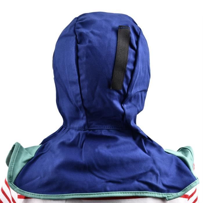 Protecteur De Cou En Cuir Pour Casque De Soudure – Double Couche Ignifuge – Enveloppe Couvrante Avec Clip - 4
