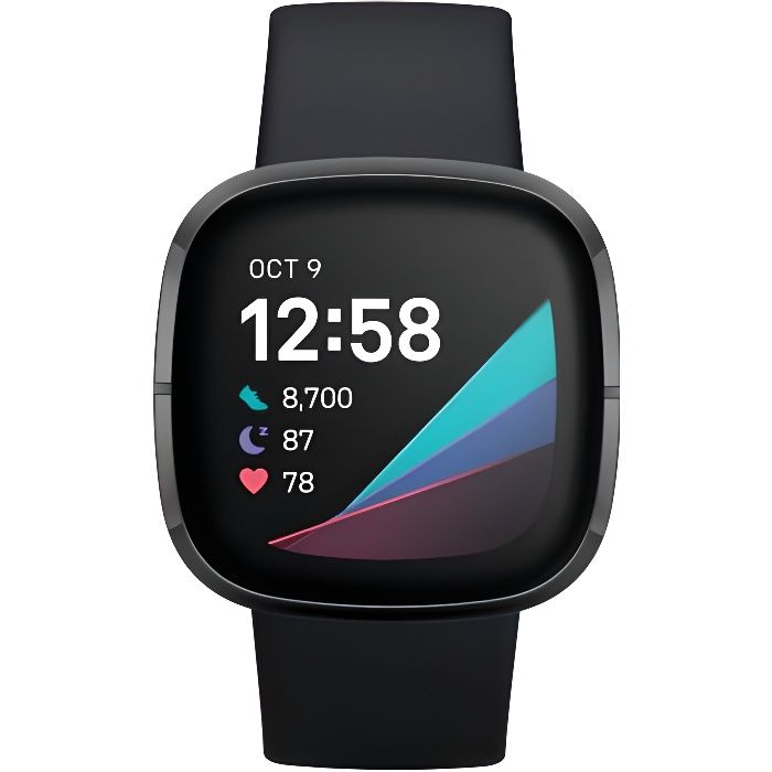 FITBIT Sense - Montre connectée - Carbon/Graphite