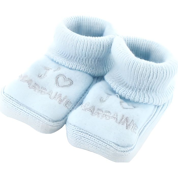 Chaussons Pour Bebe 0 A 3 Mois Bleu J Aime Marraine Cdiscount Chaussons Pour Bebe 0 A 3 Mois Bleu J Aime Marraine Cdiscount