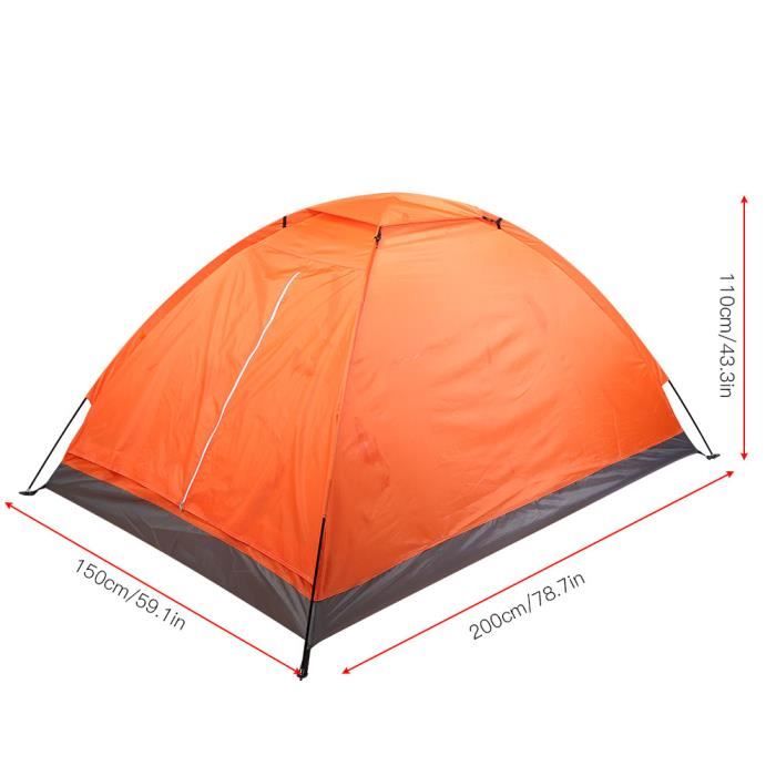 Tente de Camping Double Couche Extérieur Famille 3-4 Personnes | Homary