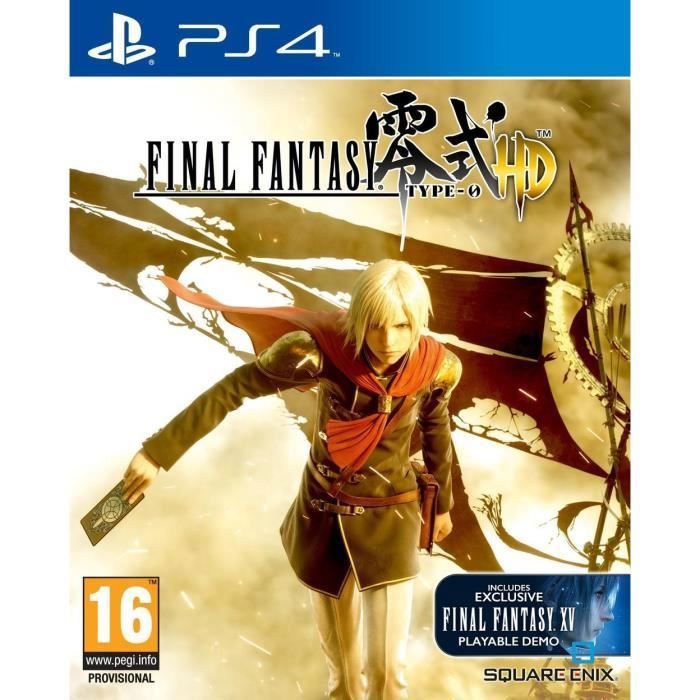 Jeu de rôle Square Enix Final Fantasy Type 0 HD PS4 Blu Ray Graphismes en HD
