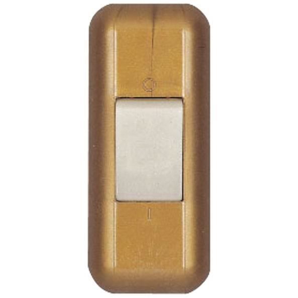 Interrupteur pour lampe fluocompacte - 2 A - vieil or - vrac