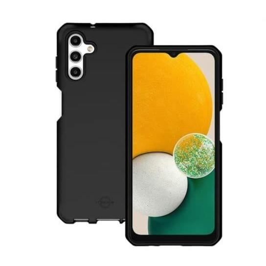 Mobilis SPECTRUM - Coque de protection pour téléphone portable - robuste - recyclé antimicrobien - Impacthane - noir mat solide - p