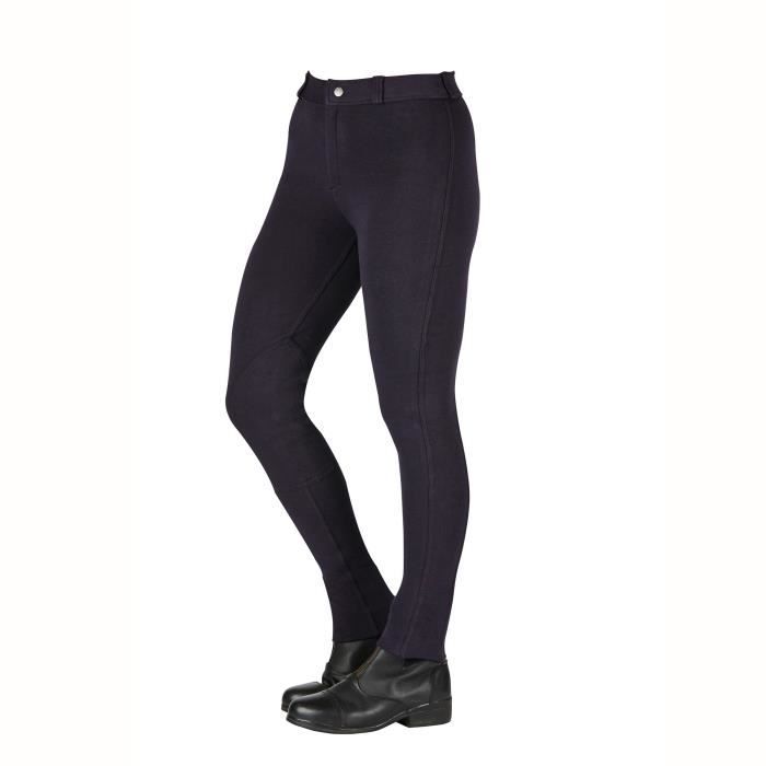 pantalon équitation coton femme weatherbeeta saxon jodhpurs ii - black/noir - 2xs