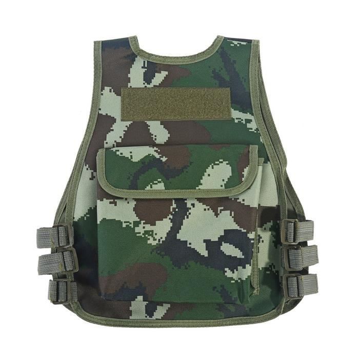 Enfants Gilet Tactique Camouflage Gilet De Scurit Pour Entranement De