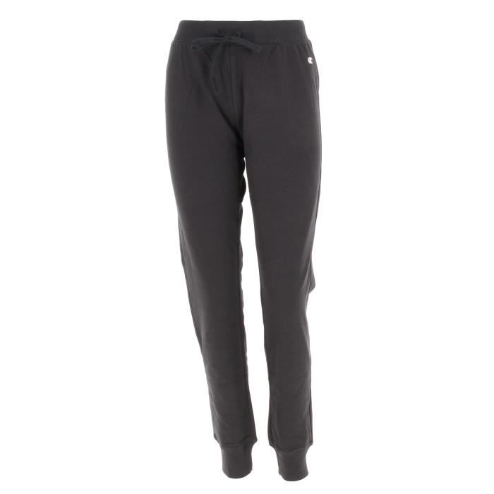 Pantalon de survêtement Rib cuff pants - Champion - Homme - Noir - Coupe regular fit - Matière douce et chaude