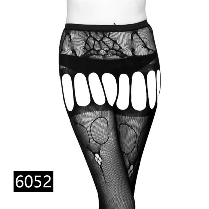 Collants Transparents Femme à 8 Rayures Verticales – Ouverture Sexy, Taille Unique, Nylon/Élasthanne, Brillant Élégant - 2