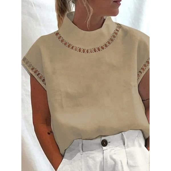 Wiyuqeen Chemises en Coton et Lin pour Femmes Boutonnées Printemps 2025 Manches Longues Décontractées Couleur Unie Chemises Oversizec T-Shirts avec Poches Liquidation