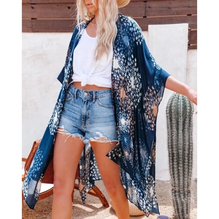 Kimono D'été Imprimé Renard - Haori Japonais Unisexe, Streetwear, Cardigan Léger Pour Femmes Et Hommes - 9