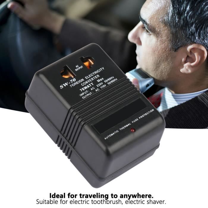 Convertisseur De Tension 1000W 220V Vers 110V (et Inversement) - 4 Prises, Protection Multiple, Pour Voyages
