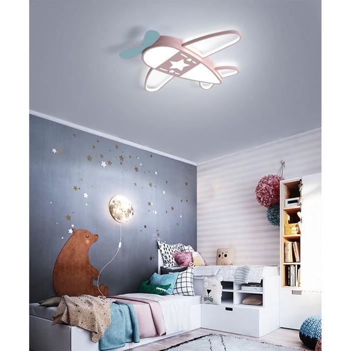 50w Enfant Led Plafonnier Luminaire Lampe De Plafond Avion Rose Pour Bebe Chambre A Coucher Salon Decoration Boutique 76 65 6cm Cdiscount Maison