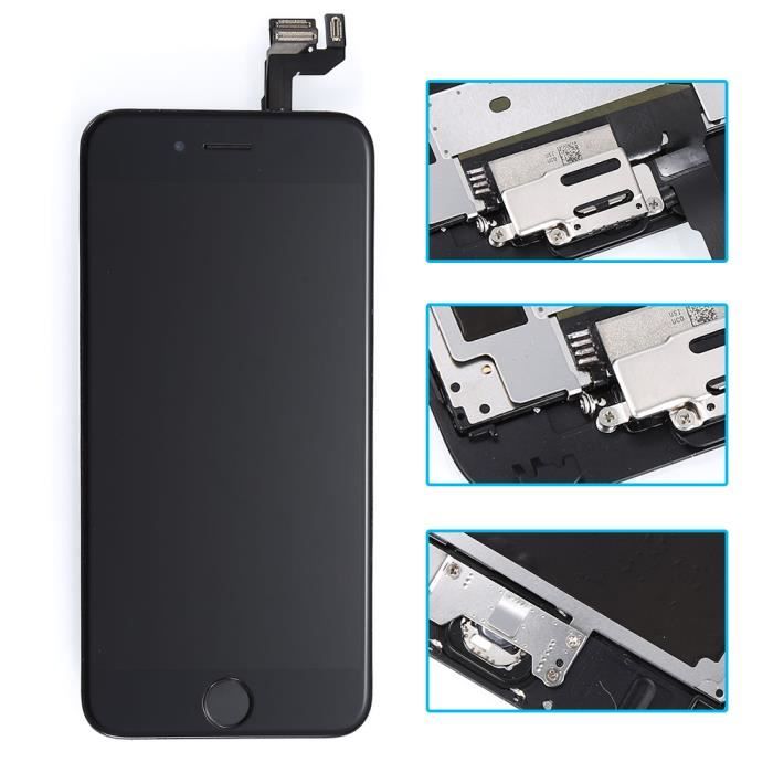 Écran LCD Complet + Vitre Tactile Pour IPhone 6S Noir - Neuf, Compatible Modèles A1633, A1688, A1700