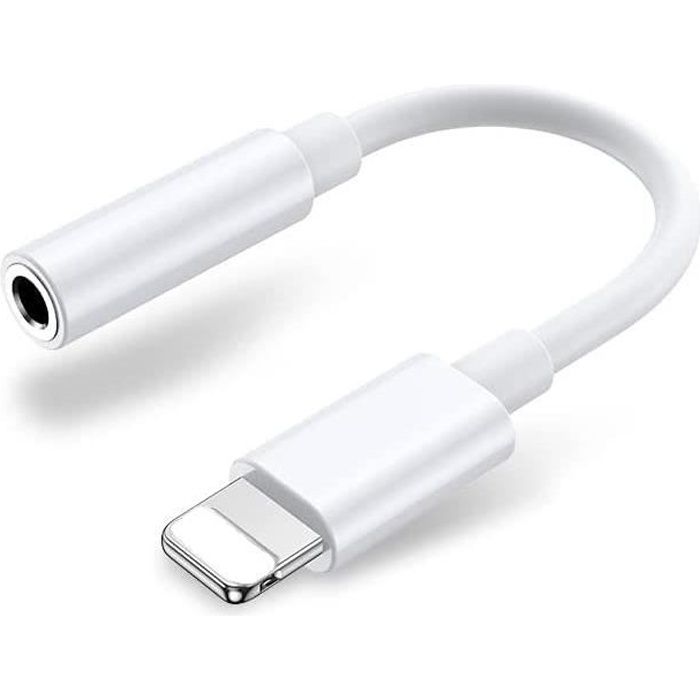 TD® Adaptateur Apple Lightning vers Jack 9mm Connecter Écouteurs Jack Avec  périphérique Apple Ecouter Musique Facilement Avec Câble - Cdiscount  Téléphonie