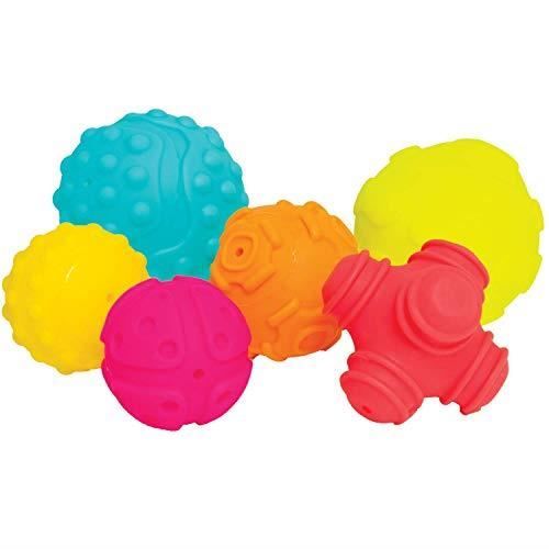 Playgro 4086398 Textured Sensory Balls for Baby Infant Toddler Children, Playgro is Encouraging Imagination with STEM-STEM for a