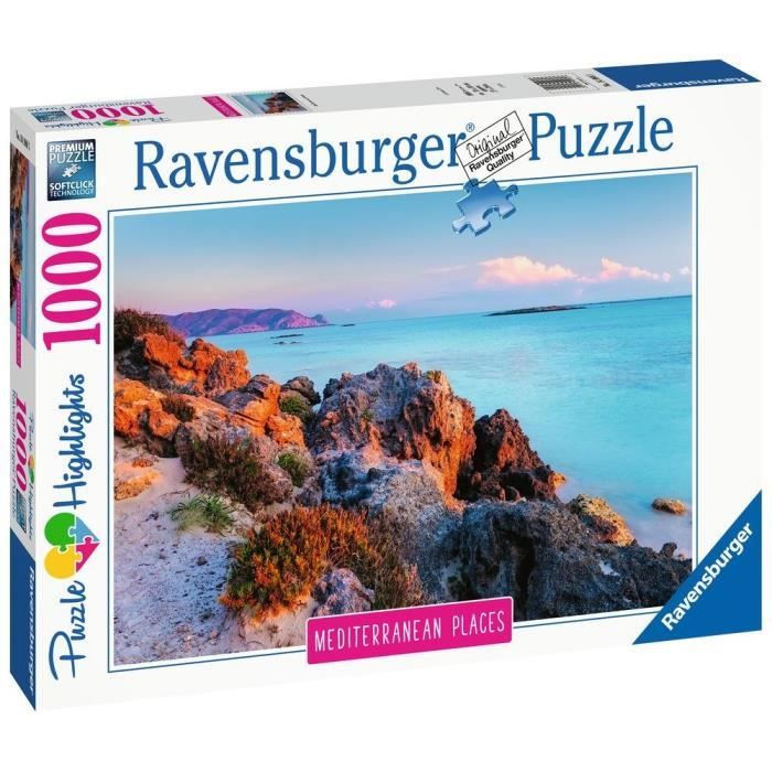 puzzle 1000 pièces - la grèce méditerranéenne - ravensburger - paysage et nature - adulte
