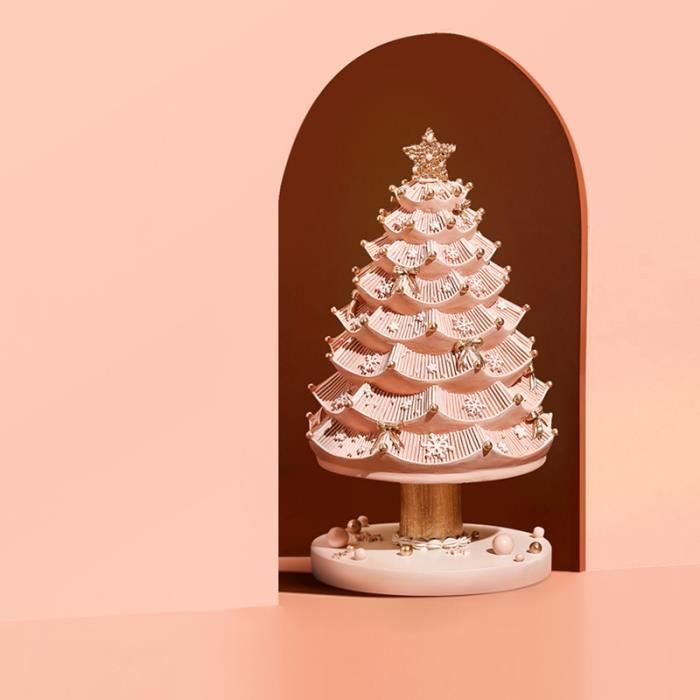 Ornement d'arbre de Noël en résine simulation, ornement de bureau d