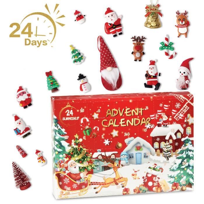 Boîte de calendrier de compte à rebours de Noël de 24 jours