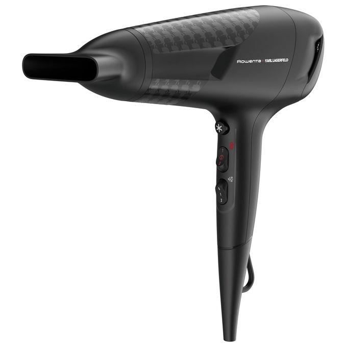 Rowenta x Karl Lagerfeld CV581L Studio Dry Sèche-cheveux  Technologie Effiwatt déconomie dénergie  6 vitesses-température