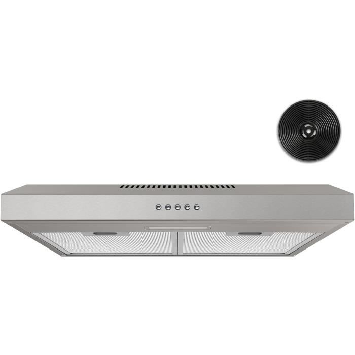 Hotte Aspirante Cuisine SOONYE 60 Cm 370 M³/h - Filtre Aluminium 5 Couches, Lave-vaisselle, Design Sobre
