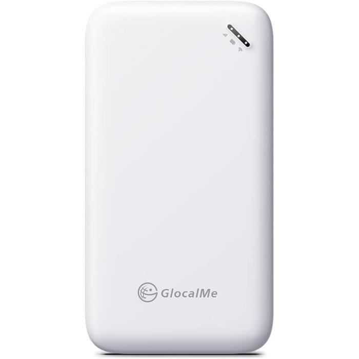 GlocalMe U20 – Routeur 4G Mobile WiFi Sans SIM – 140+ Pays – 1 Go Global + 8 Go EU Offerts