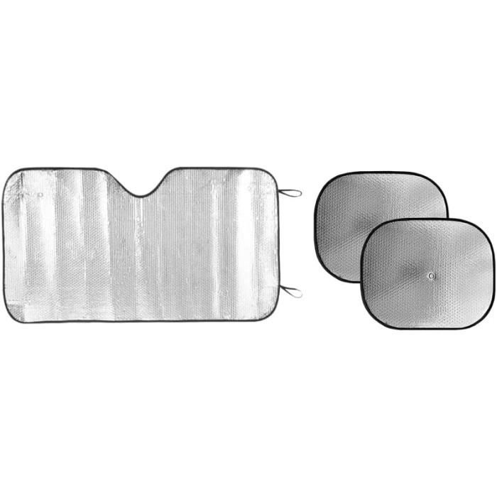 Lot De 2 Pare-soleil Enroulables Pour Voiture - Noir - Rétractable