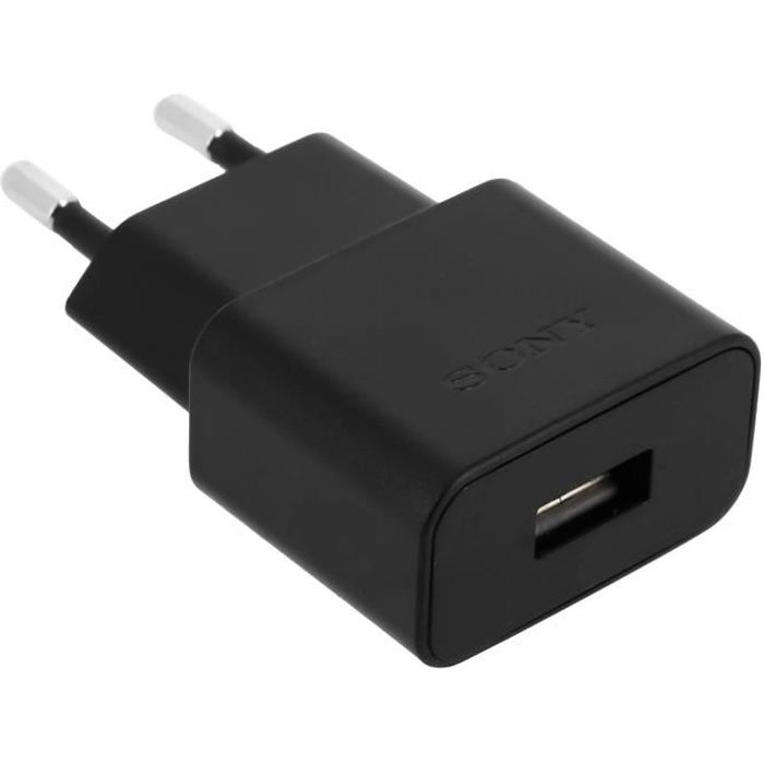 Chargeur secteur Sony UCH20 1.5A Noir Smartphone - Câble USB type C inclus