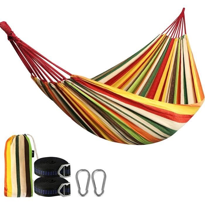 Hamac D'Extérieur De Camping- Ultra-Léger,150 Kg Capacité De Charge (265 X 151 Cm),Nylon