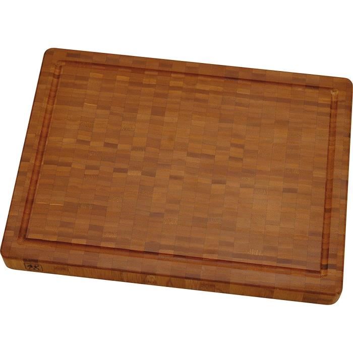 ZWILLING Planche à Découper Bambou Medium 36 × 25,5 × 3 Cm – Robuste, Écologique Et Élégante Pour Cuisine Quotidienne