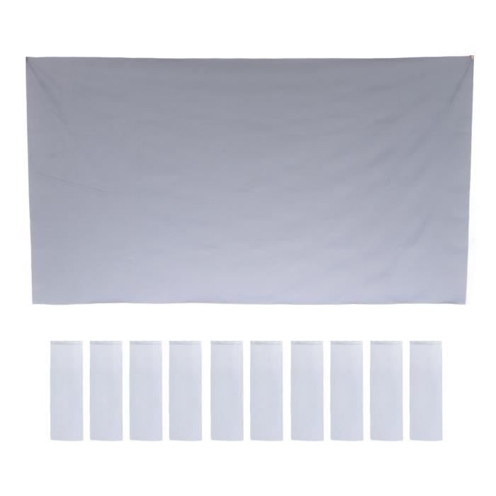Écran De Projection Portable HD Pliable 16:9 - 60 Pouces (133x75cm) - Polyester Anti-plis - Pour Intérieur Et Extérieur