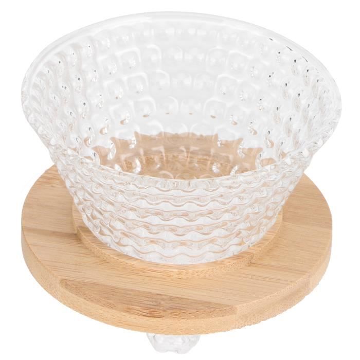 Fdit Cafetière Goutteur Cafetière Filtre En Verre Réutilisable Goutteur De Café Entonnoir