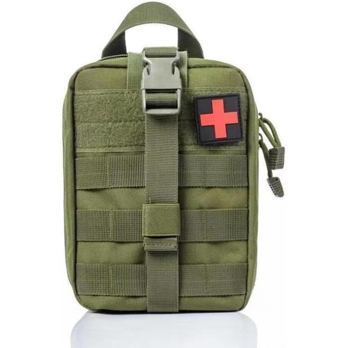 Trousse Médicale Grande Capacité – Sac De Premiers Secours Portable Multi-Compartiments, Nylon Résistant – Idéal Voyage, Camping, Randonnée, Maison & Voiture (Gris)