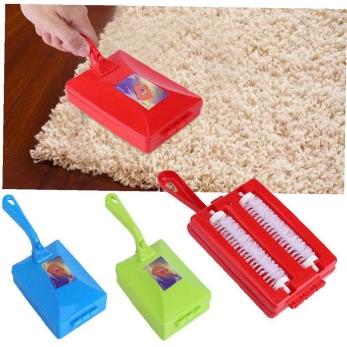 Plastique À Main Débris Tapis Brosse Canapé Tapis Pour Animaux Brosse À  Multi-Fonctionnelle Remover Double Brosse Table Sweep[H915] - Cdiscount Au  quotidien