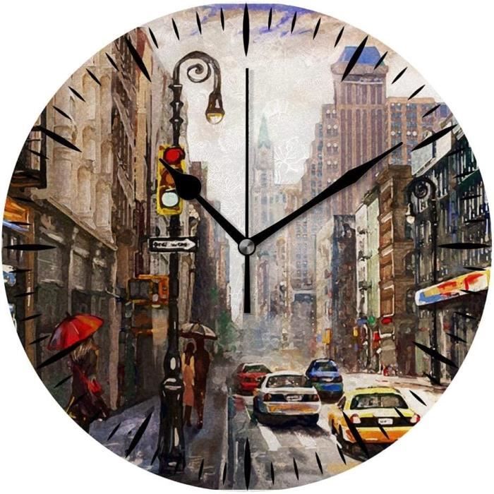 Horloge Murale Silencieuse D'Enfants De Ticking, Horloge DéCorative