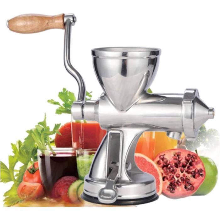 Extracteur De Jus Manuel VEVOR En Acier Inoxydable - Presse Herbe De Blé, Légumes Et Fruits