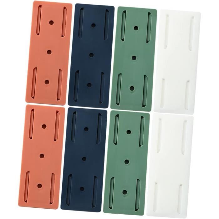 Support Mural Autocollant Pour Multiprise - Organisateur De Câbles Avec Adhésif Fort - 9x3.5 Cm - Pour Bureau, Maison, Rangement