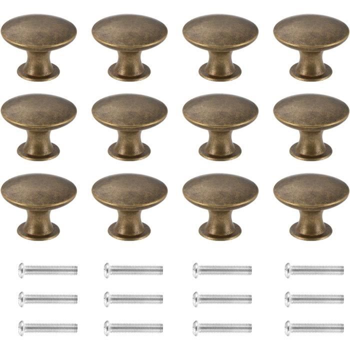 Lot De 19 Boutons Vintage Gris Lumineux 1,8 Cm - À Trous, Occasion, France